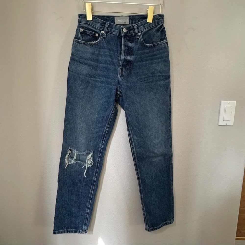 Everlane The Cheeky Jean Crop High Rise 💯% Cotton Women’s size 26